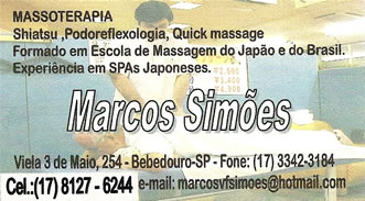 Massoterapia Marcos Simões Bebedouro SP